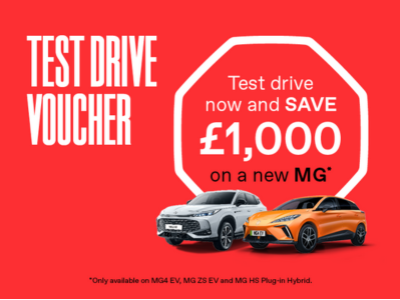 Save £1,000 on MG HS Plug-in Hybrid, MG4 EV & MG4 EV XPOWER!