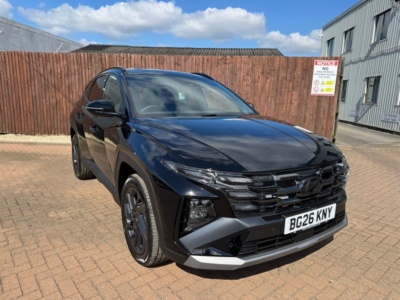 Black 2026 Hyundai Tucson 1.6t 239 Hybrid Black Line 5dr Auto Front-wheel drive