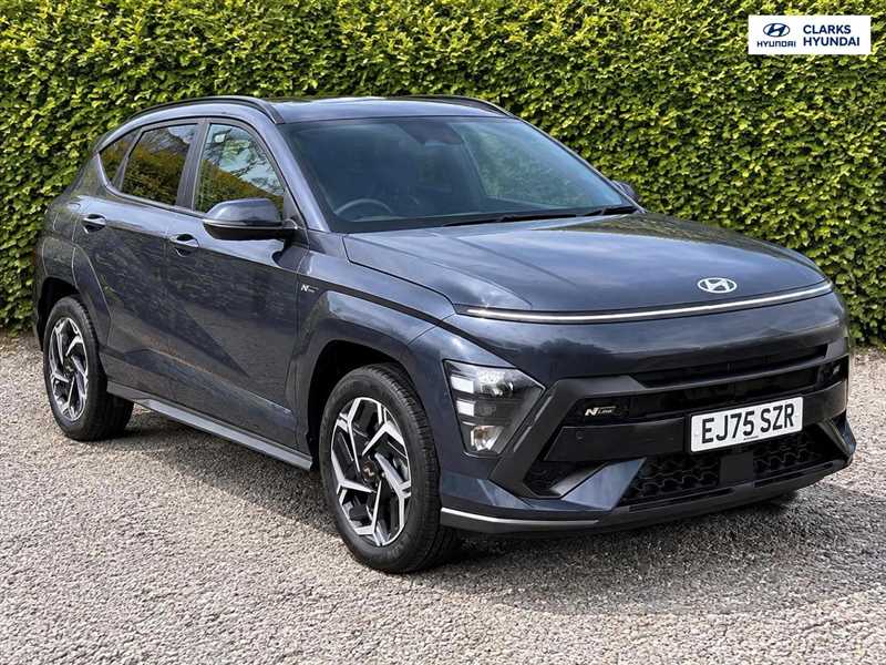 Blue 2025 Hyundai Kona Hatchback Front-wheel drive 